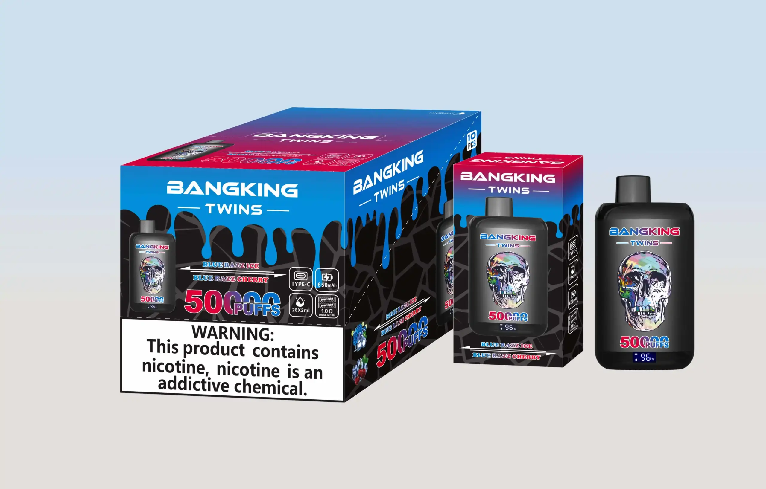 Blaue Himbeere Eis / Blaue Himbeere Kirsche