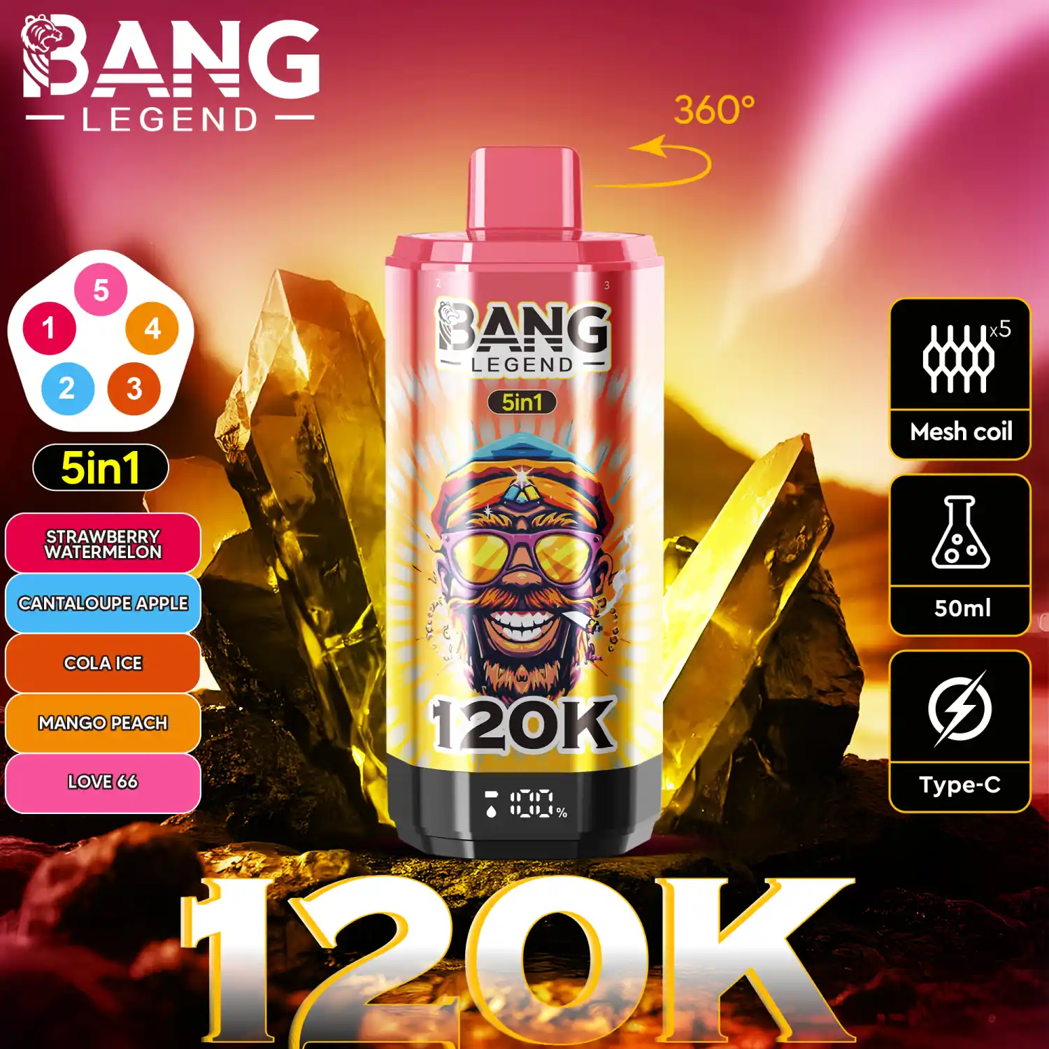 Bang Legend 120k 5-in-1 E-Zigarette