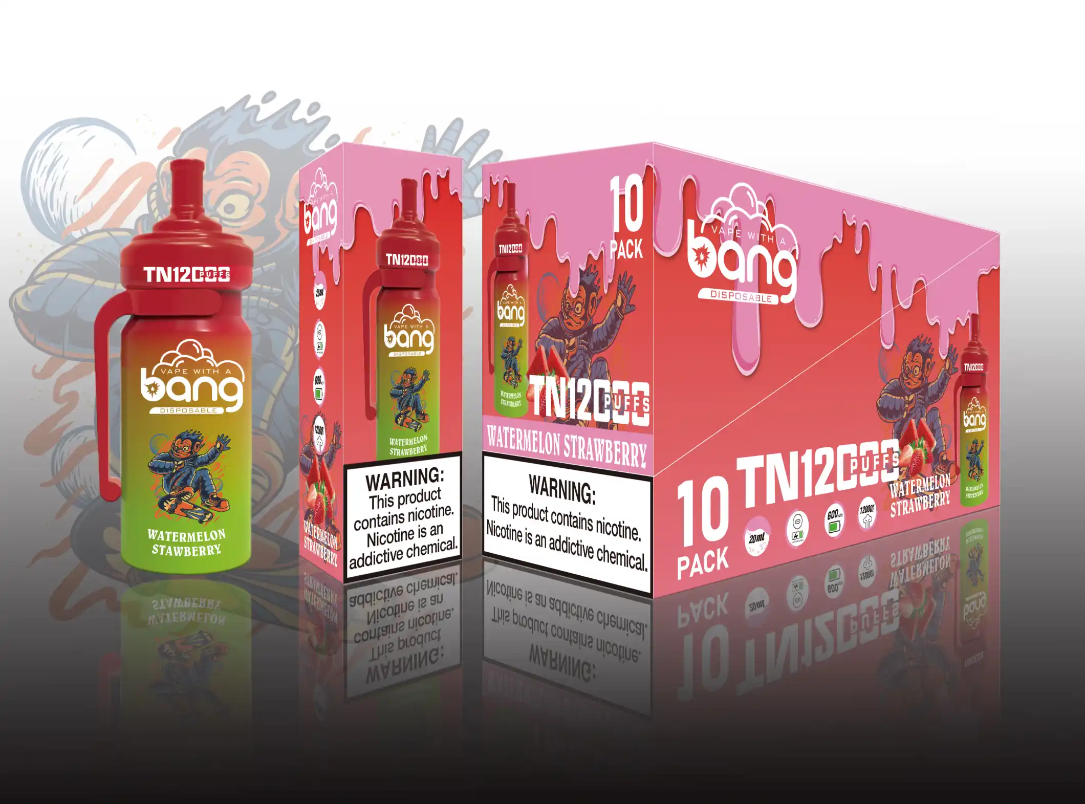 Wassermelone Erdbeere