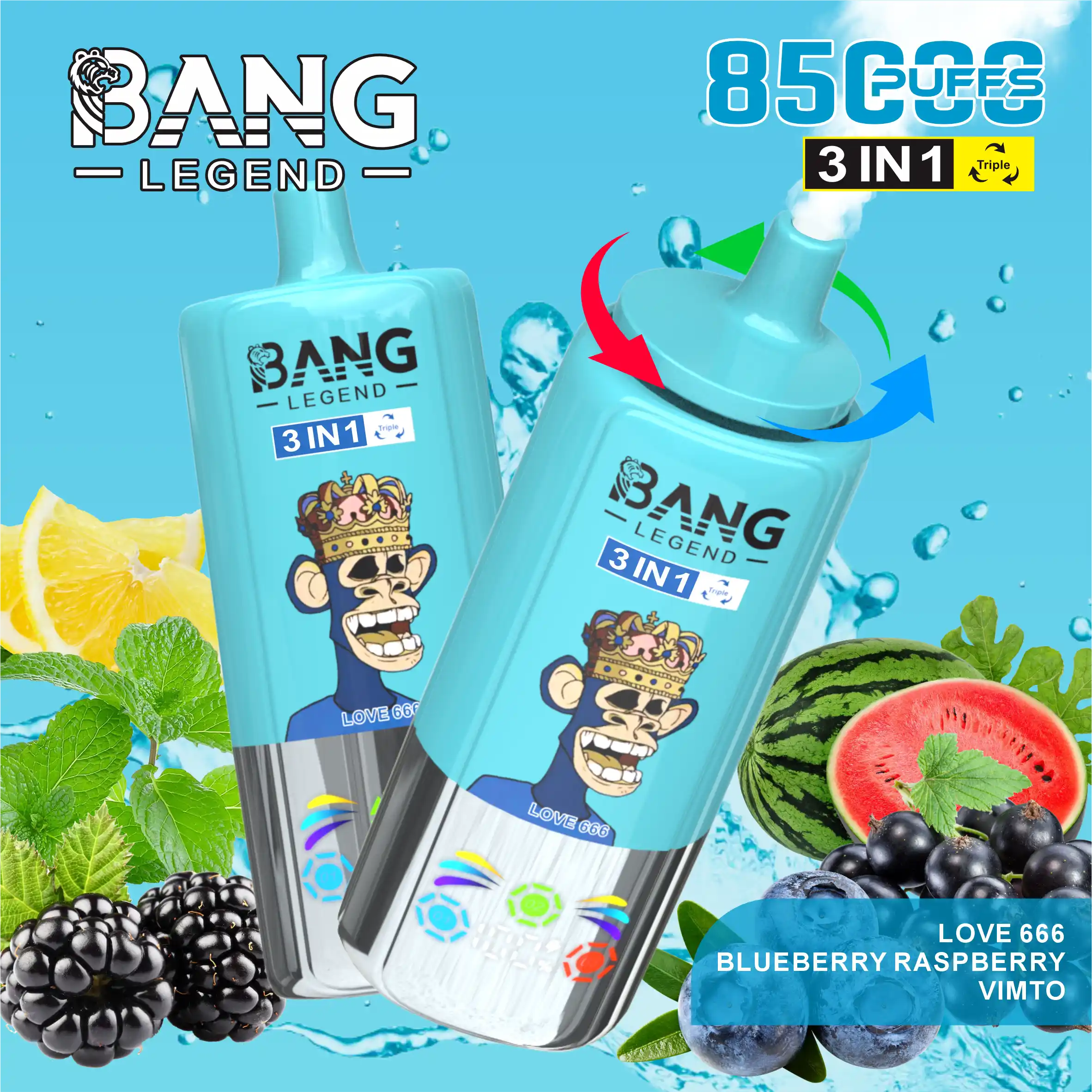 Bang King Triple 85000 Puffs