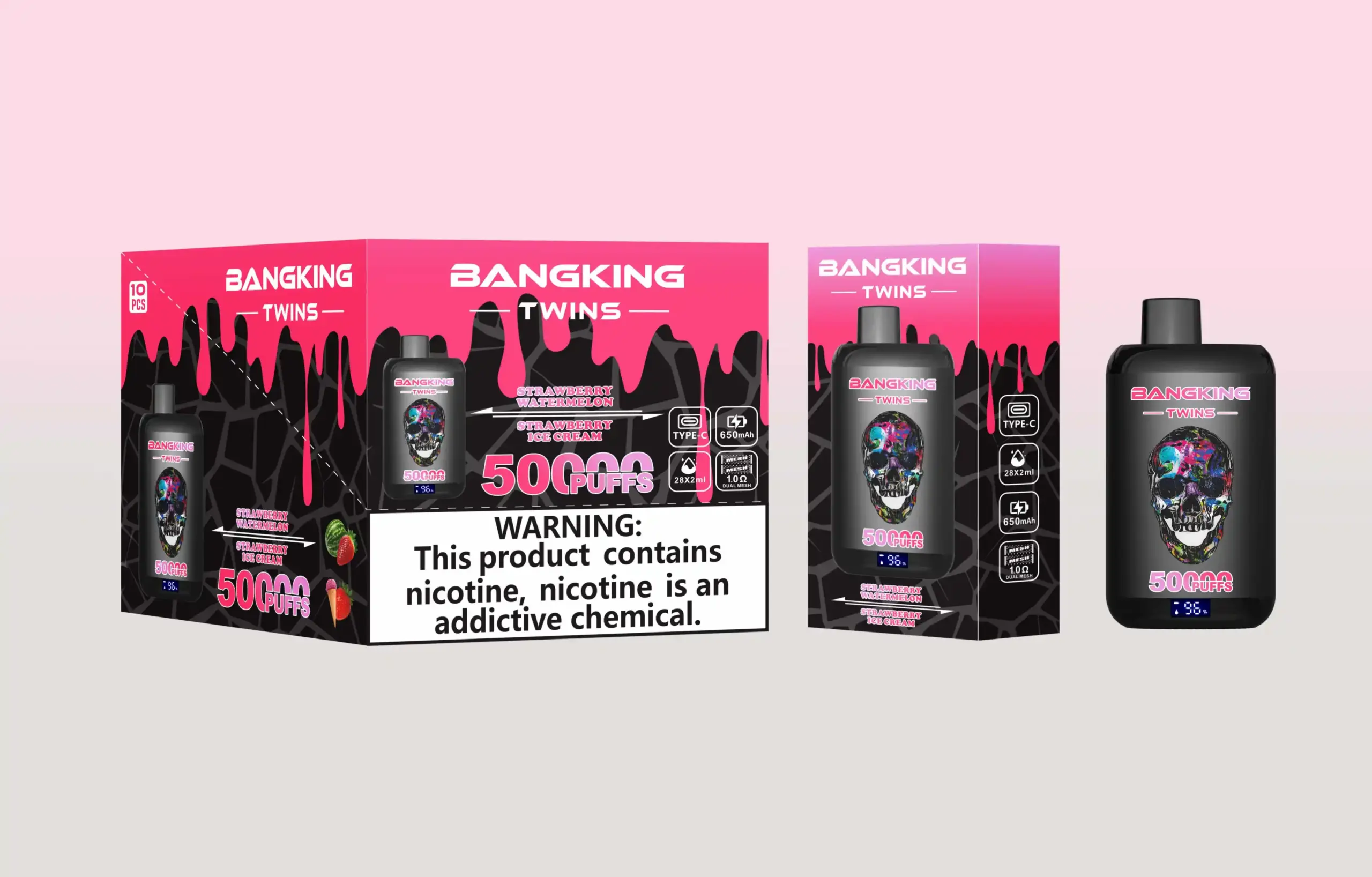 Erdbeer Wassermelone / Erdbeer Eiscreme