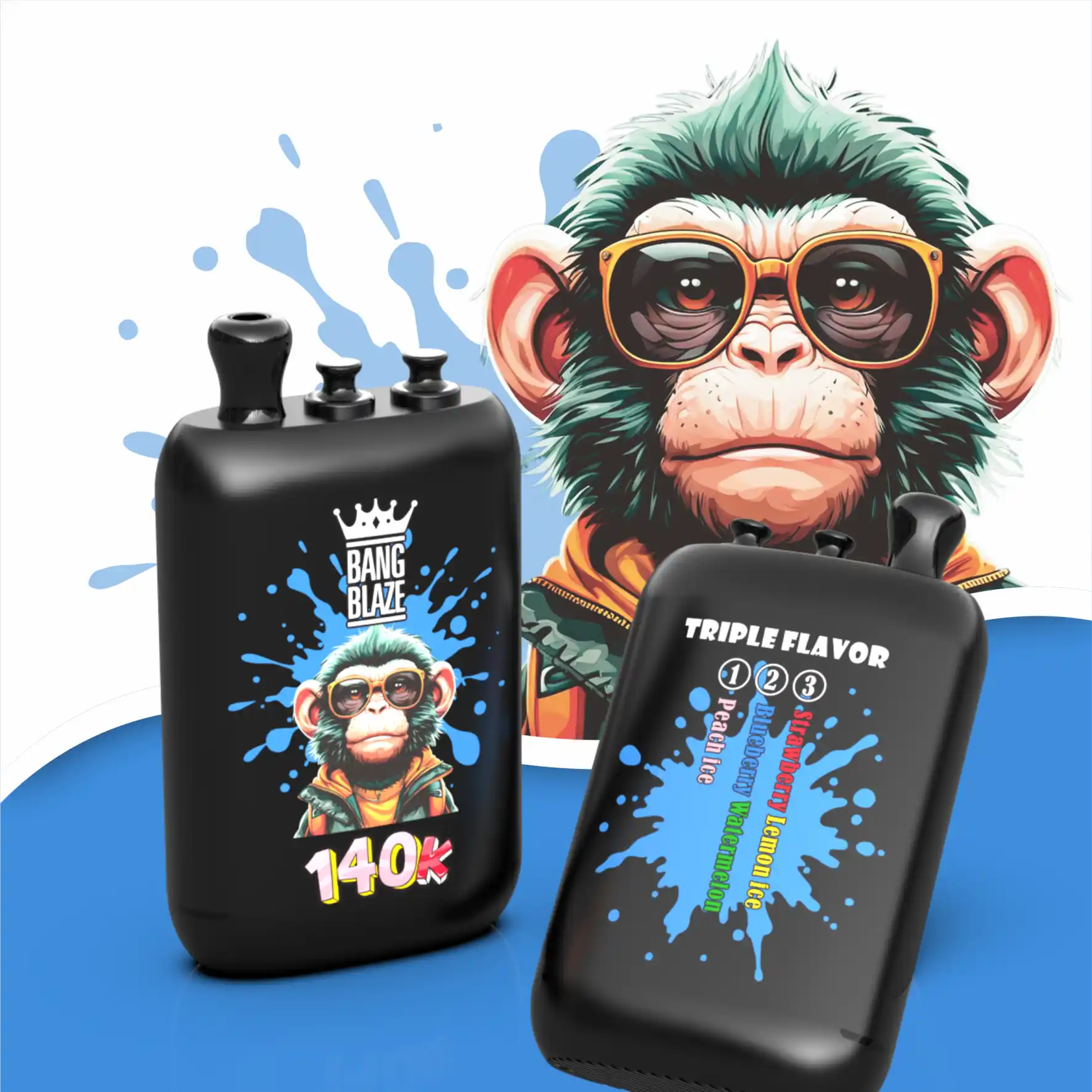 Pfirsich Eis / Blaubeere Wassermelone / Erdbeer Zitrone Eis