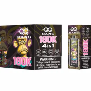 QQ Bang 180000 Züge Einweg Vape 4 in 1 mit LCD-Display