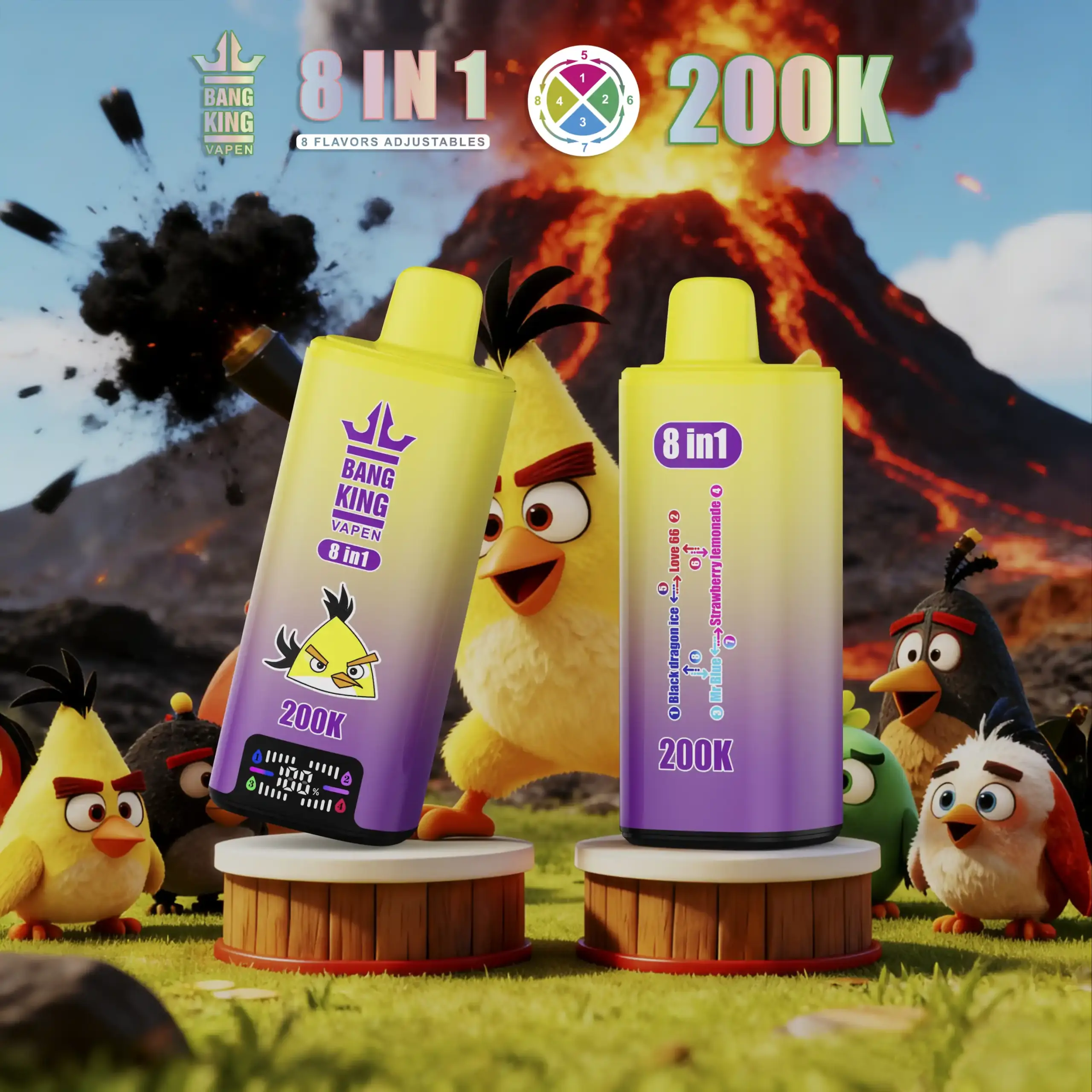 BANG KING 8 in 1 200K Zügen Einweg Vape – Bild 6
