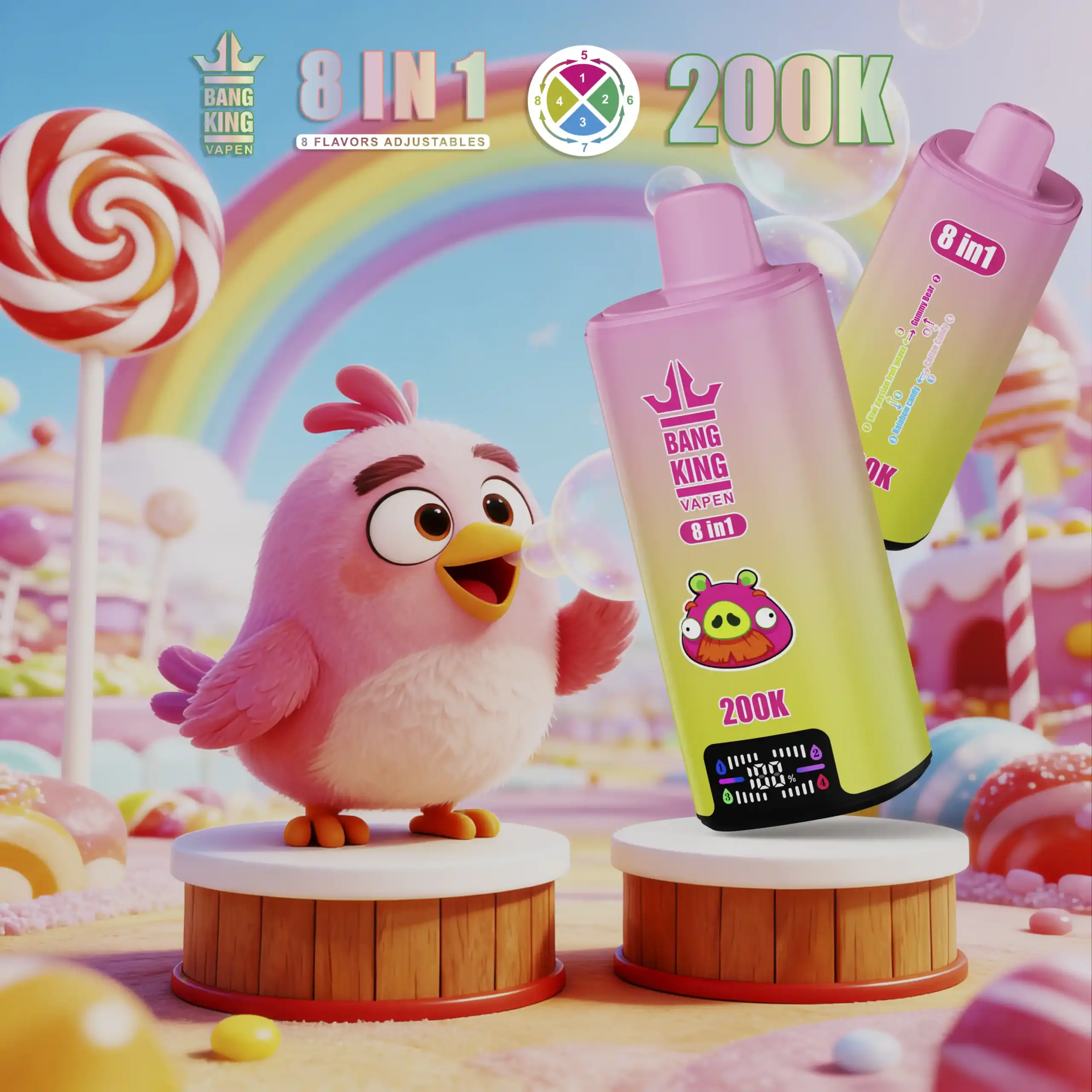 BANG KING 8 in 1 200K Zügen Einweg Vape – Bild 5