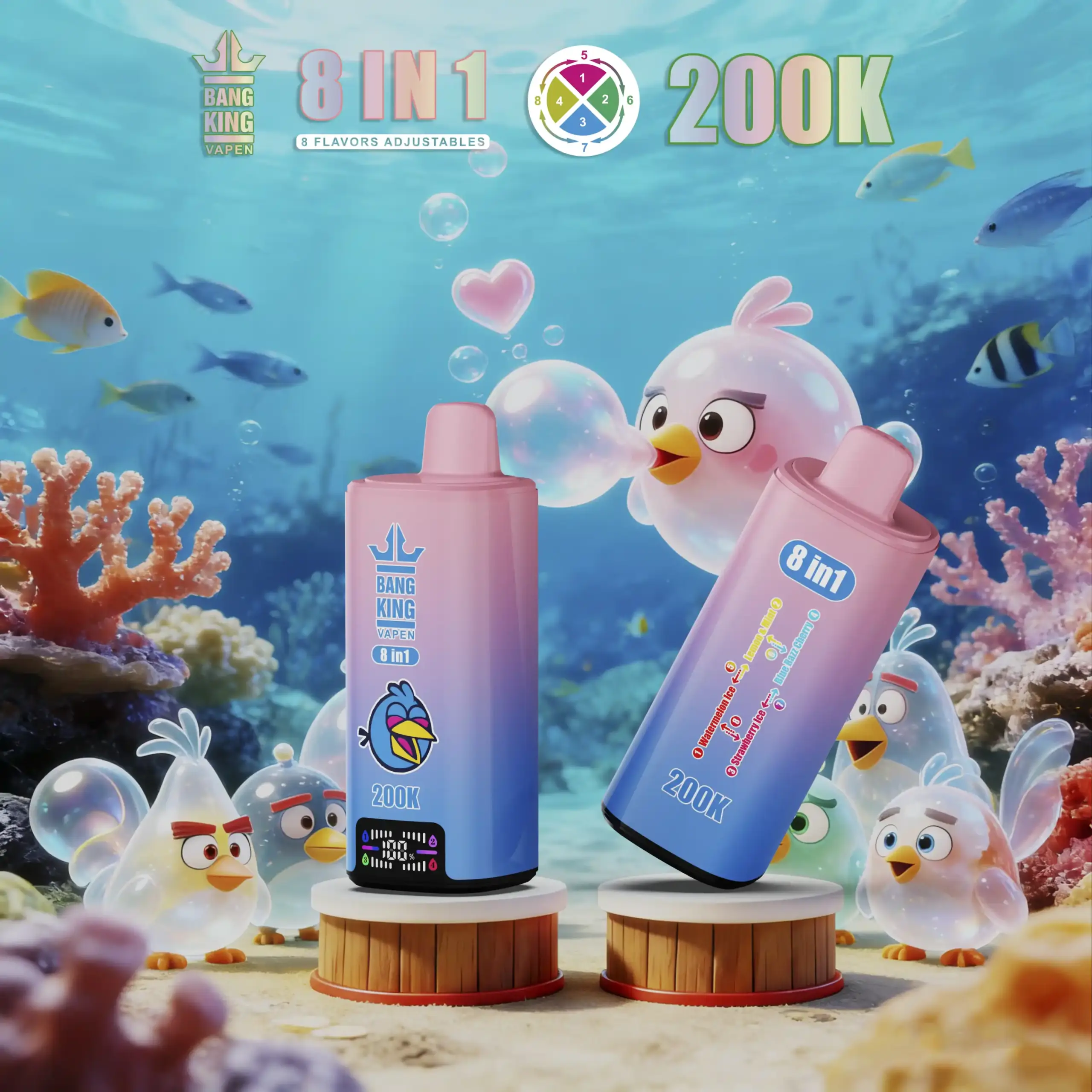 BANG KING 8 in 1 200K Zügen Einweg Vape – Bild 4