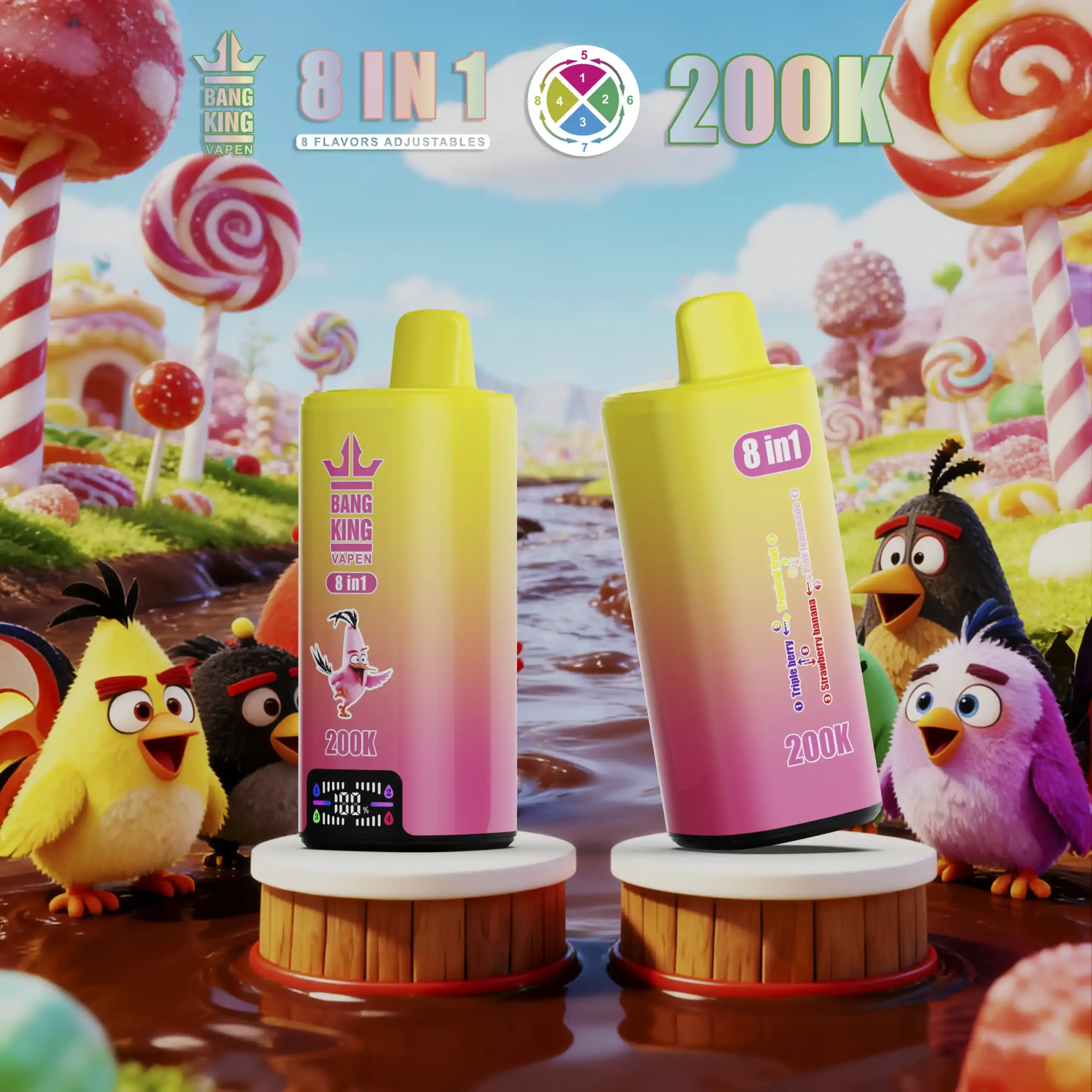 BANG KING 8 in 1 200K Zügen Einweg Vape – Bild 3