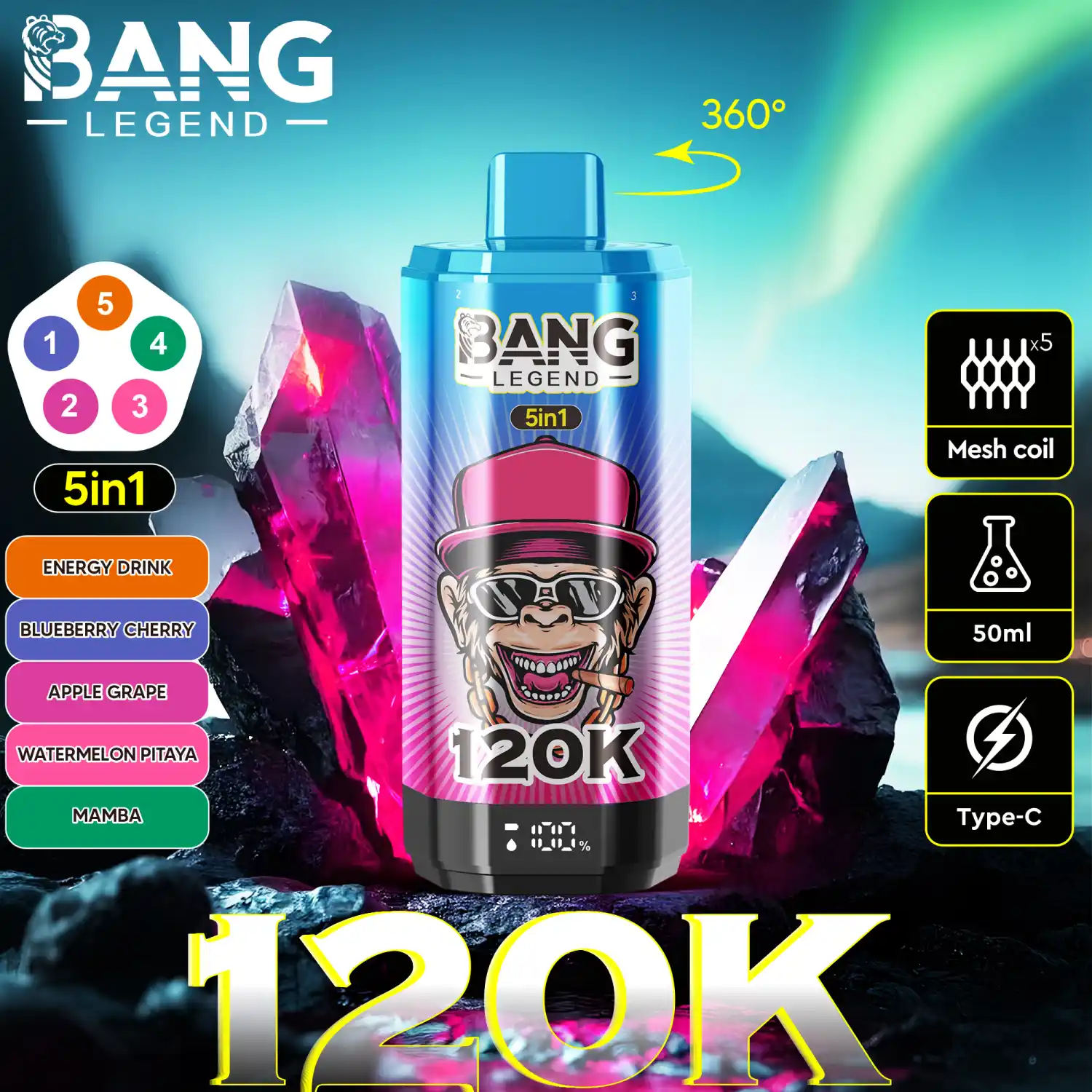 BANG 120000 Züge Big Puff Vape