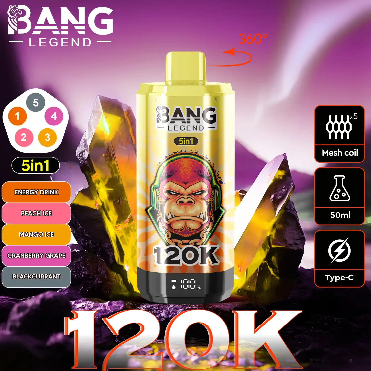 BANG 120000 Züge Big Puff Vape