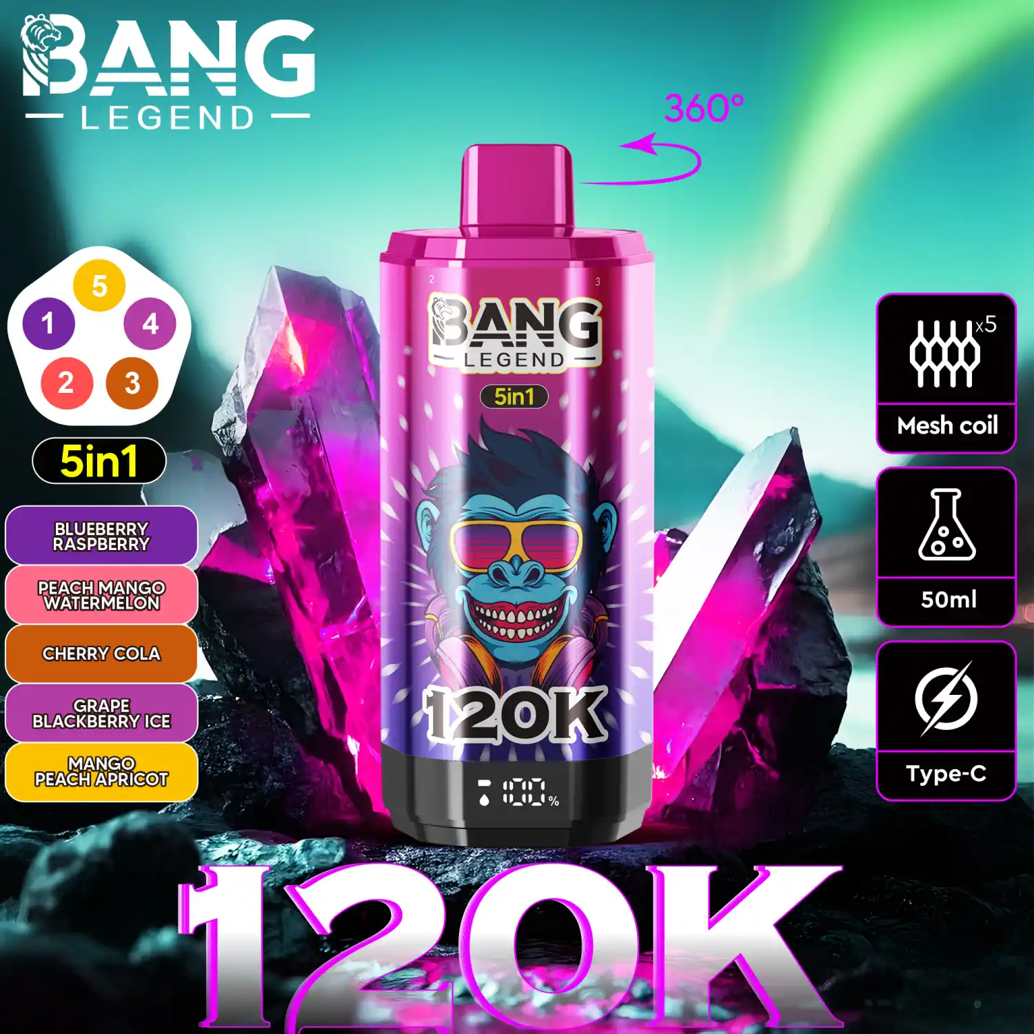 BANG 120000 Züge Big Puff Vape