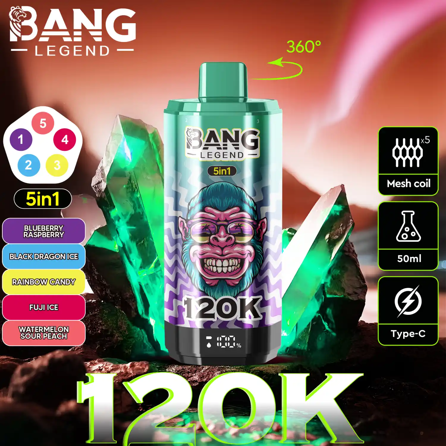 BANG 120000 Züge Big Puff Vape