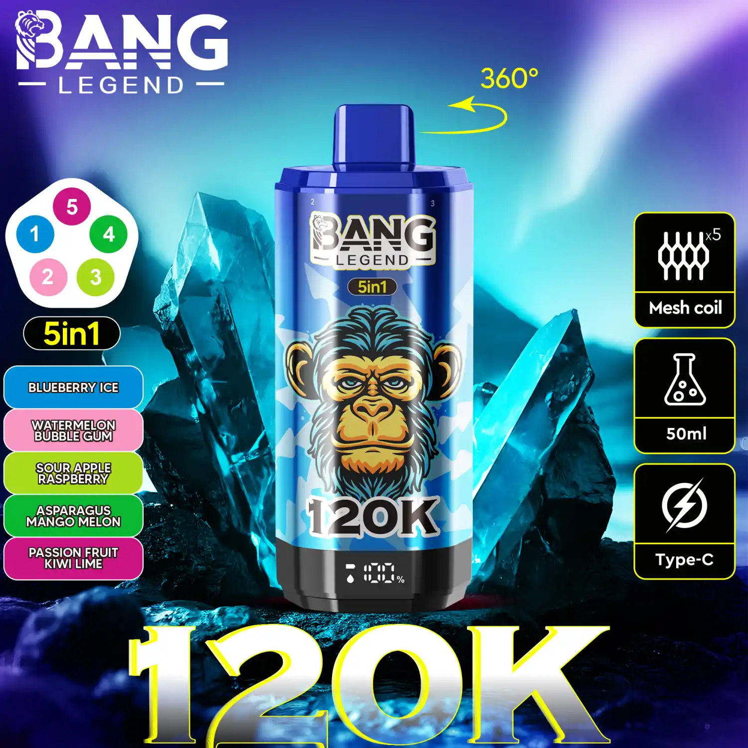 BANG 120000 Züge Big Puff Vape