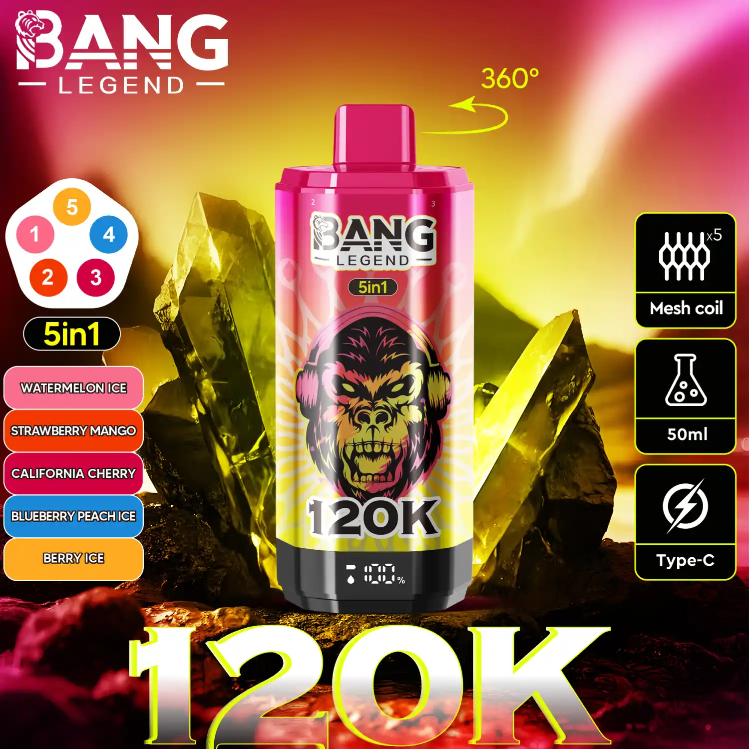 BANG 120000 Züge Big Puff Vape