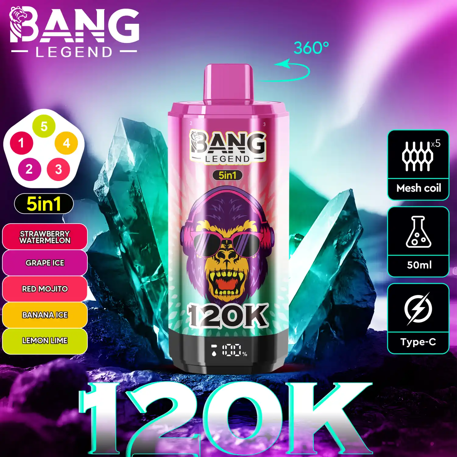 BANG 120000 Züge Big Puff Vape