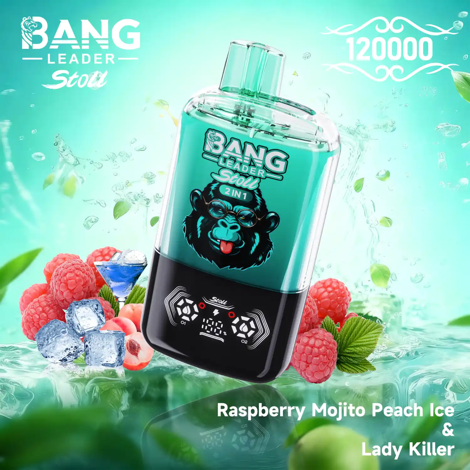BANG Leader Stoll 120000 Züge Big Puff Vape 2 in 1 – Bild 12