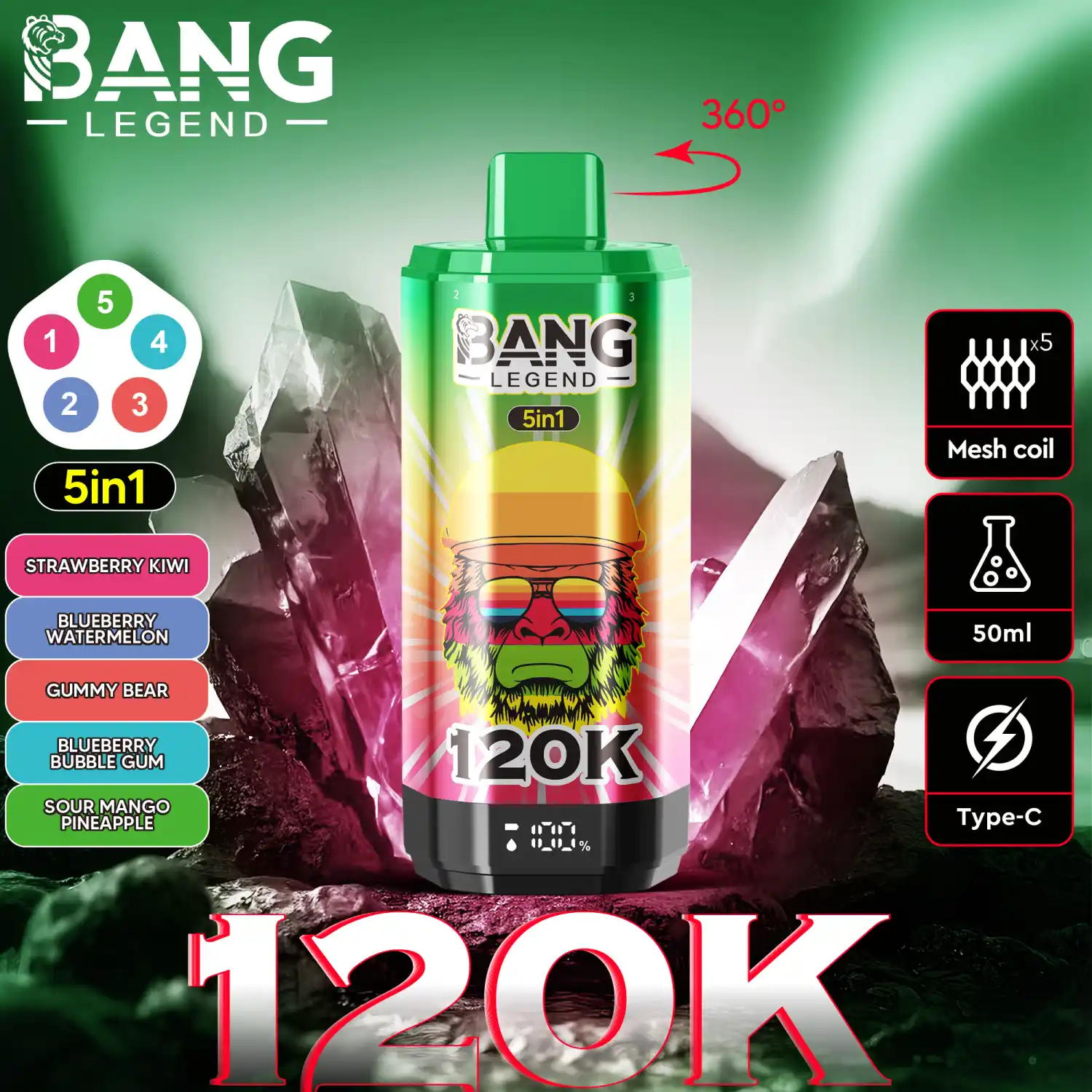 BANG 120000 Züge Big Puff Vape