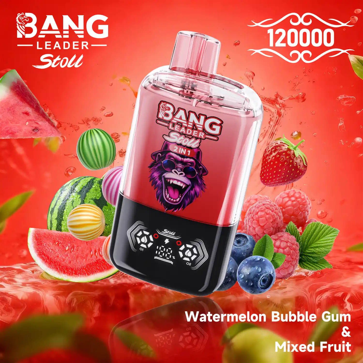 BANG Leader Stoll 120000 Züge Big Puff Vape 2 in 1 – Bild 4