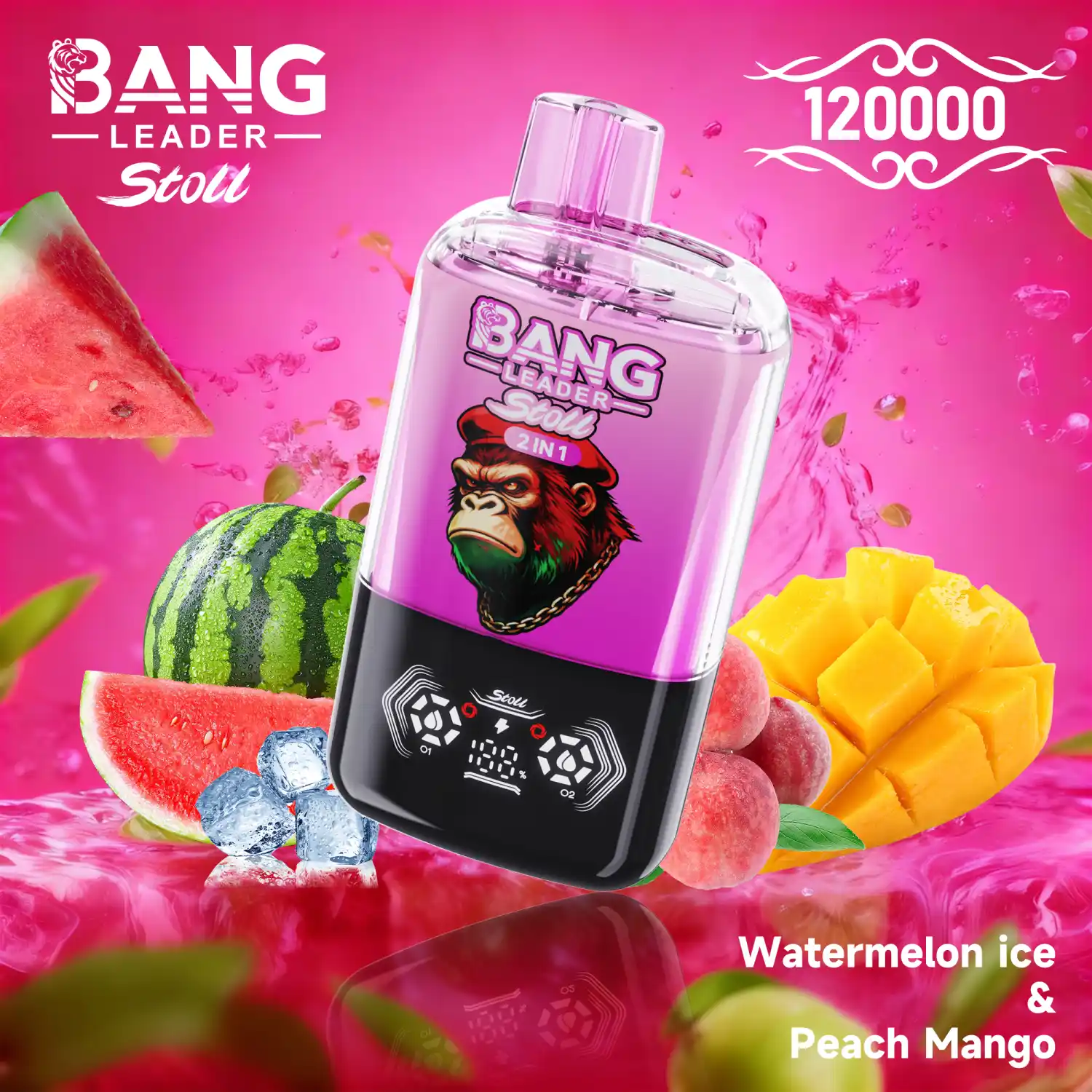 BANG Leader Stoll 120000 Züge Big Puff Vape 2 in 1 – Bild 6