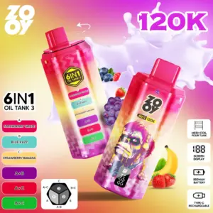 ZOOY 6IN1 120K Big Puff Vape mit Smart Display