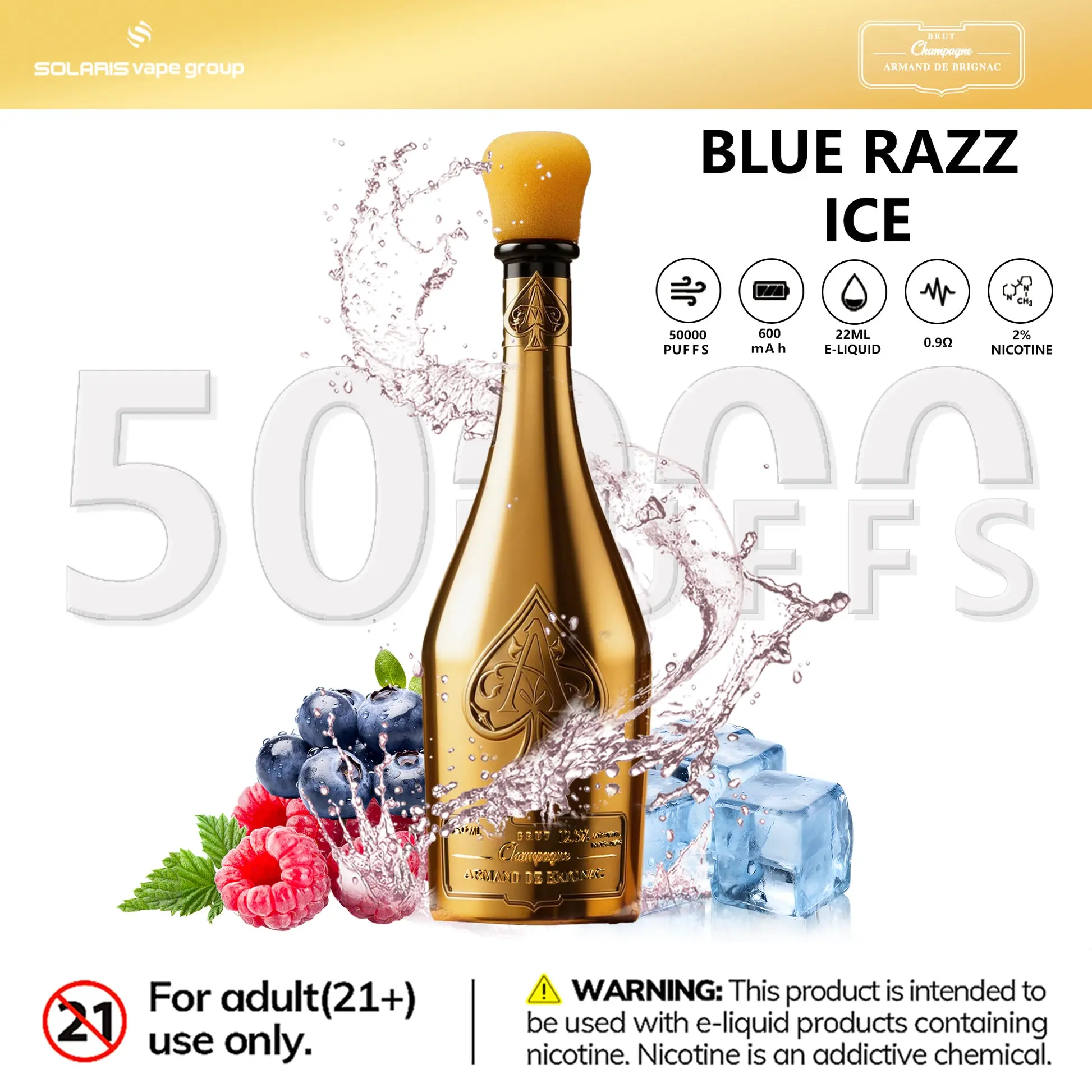 Solaris Champagne 50000 Puffs – Bild 13