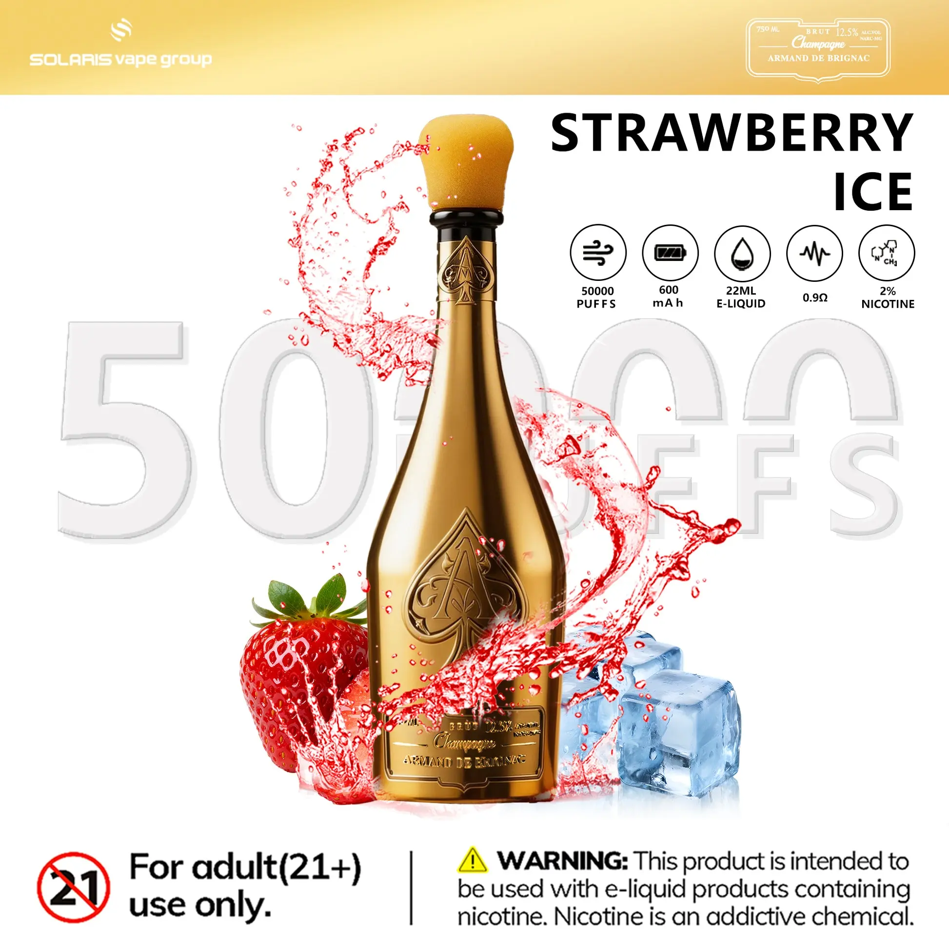 Solaris Champagne 50000 Puffs – Bild 12