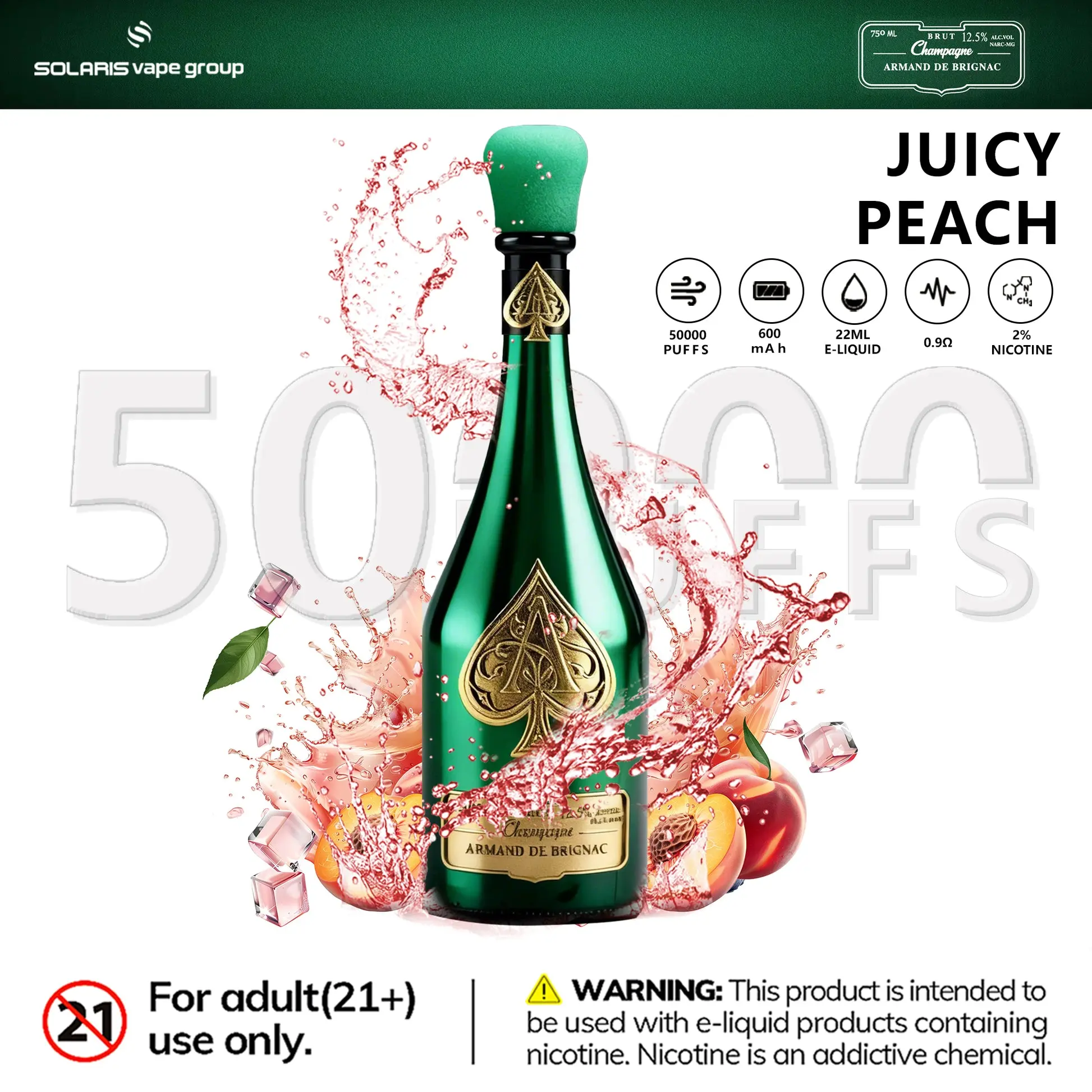 Solaris Champagne 50000 Puffs – Bild 9