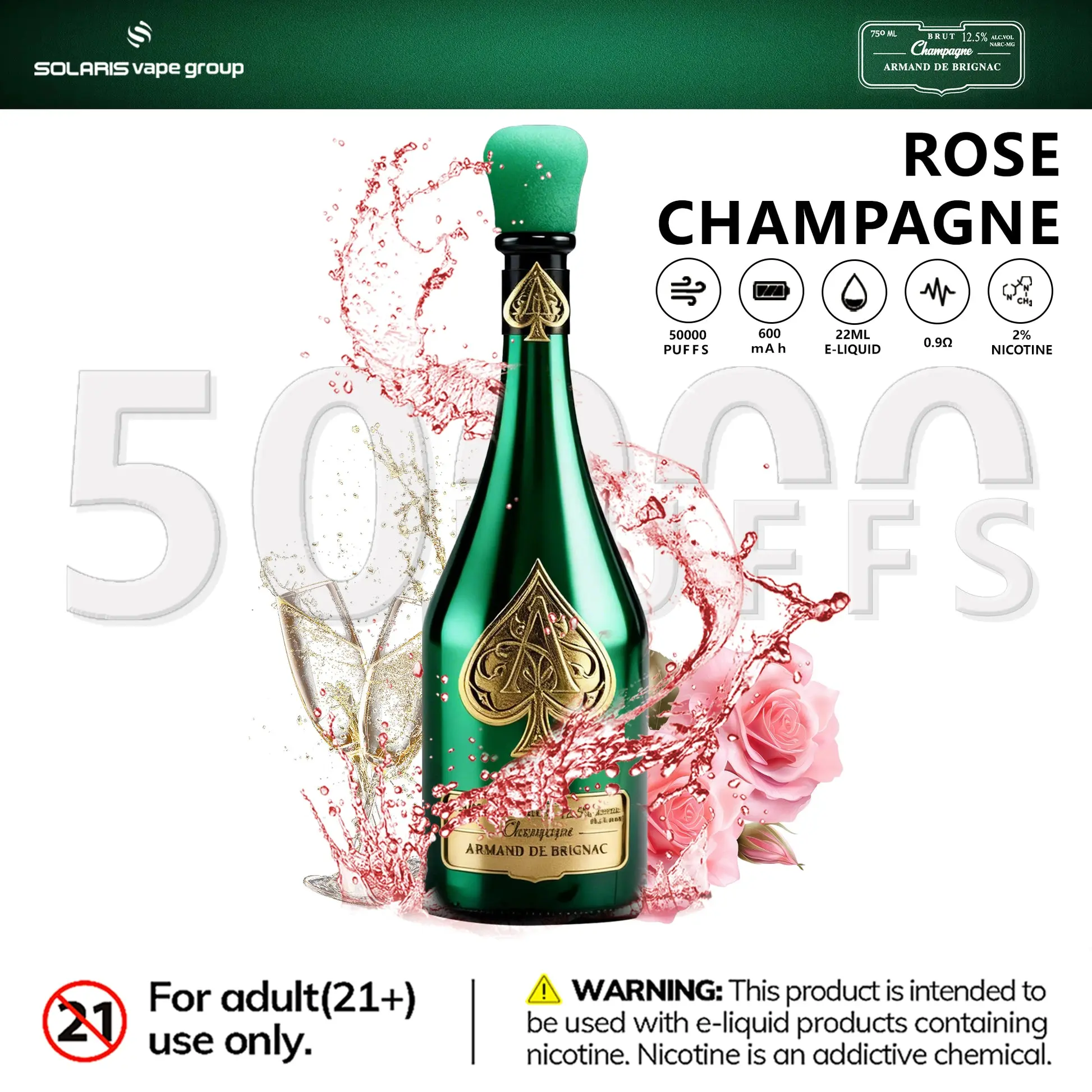 Solaris Champagne 50000 Puffs – Bild 8
