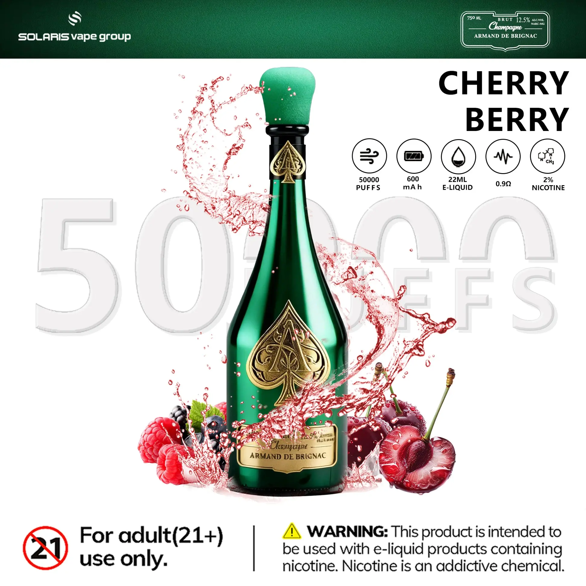 Solaris Champagne 50000 Puffs – Bild 7