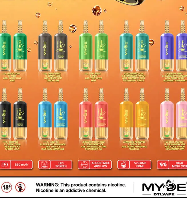 MYDE DTL 200K 3-in-1 Big Puff Vape mit LED-Display – Bild 8