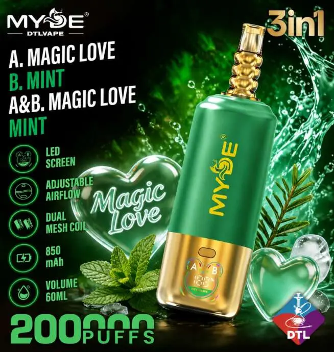 MYDE DTL 200K 3-in-1 Big Puff Vape mit LED-Display – Bild 4