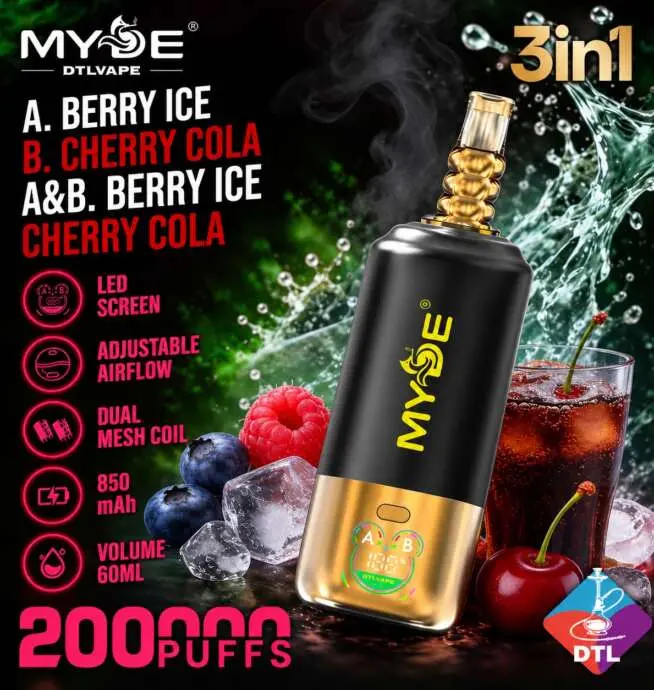 MYDE DTL 200K 3-in-1 Big Puff Vape mit LED-Display – Bild 13