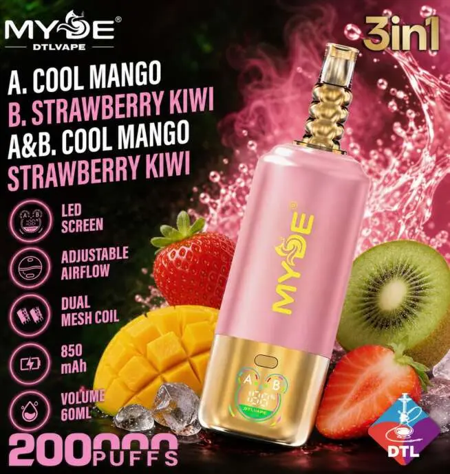 MYDE DTL 200K 3-in-1 Big Puff Vape mit LED-Display – Bild 11